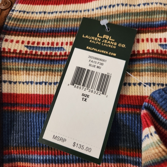 Nwt Striped Dropped Waist Waffle Knit - Picture 4 of 6